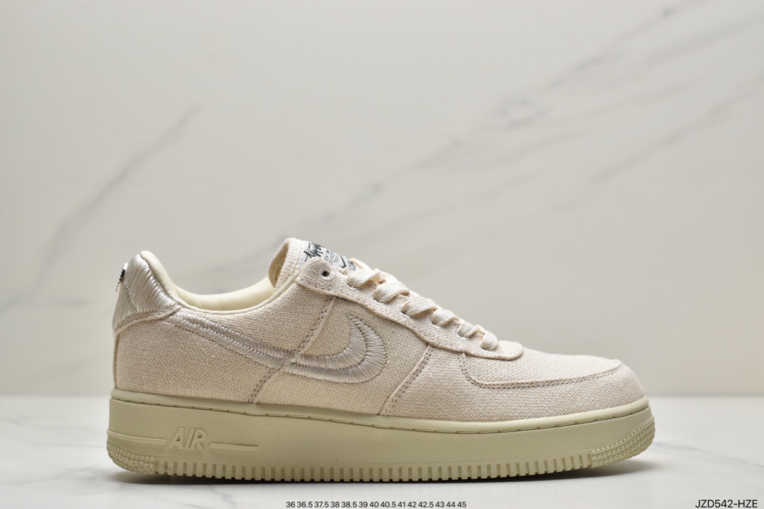 140 Stussy x Air Force 1 ’07Black Cool”斯图西联名空军  CZ9084-001