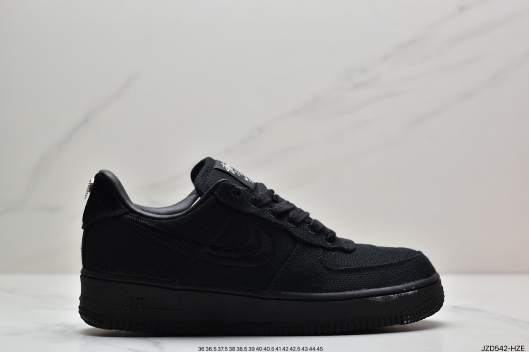 140 Stussy x Air Force 1 ’07Black Cool”斯图西联名空军  CZ9084-001