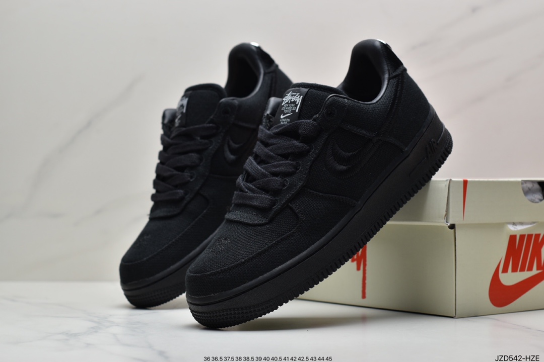 140 Stussy x Air Force 1 ’07Black Cool”斯图西联名空军  CZ9084-001