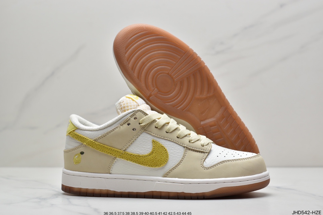 190 耐克Nike SB Dunk Low”Lemon Drop”扣篮系列低帮休闲运动滑板板鞋“柠檬黄”DJ6902-700