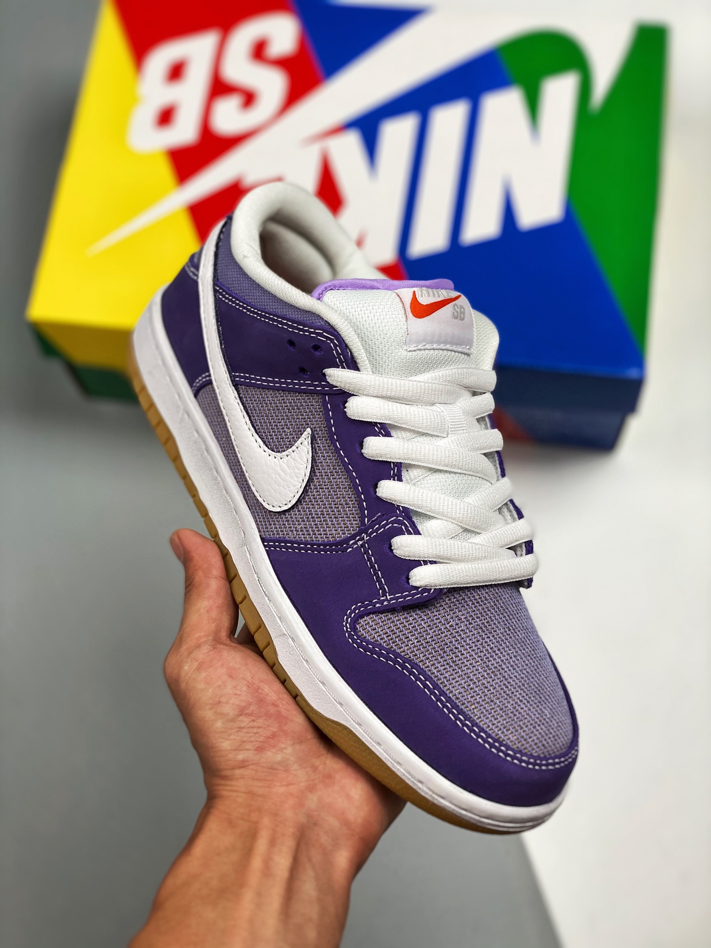 Apoya la tienda 3 NK SB Dunk Low Pro IOS Lilac lila, producción de fábrica, muy recomendado 👏 Material de capa superio…