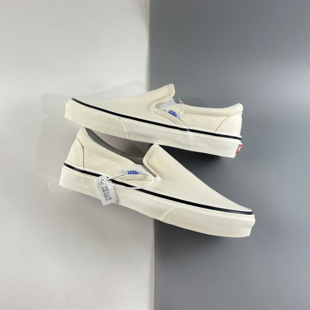 P140  VANS Slip on 范斯安娜海姆经典一脚蹬男女纯色低帮休闲板鞋帆布鞋 VN0A3JEXQWP