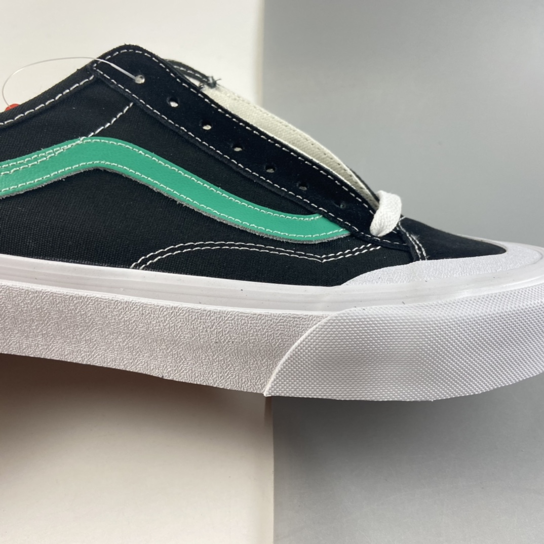 P150  Vans Style 36 Cecon SF 官方新款鞋边半月牙鞋头经典包头杀人鲸 时尚百搭低帮男女鞋 黑色糠果绿 VN0AWM33FJ