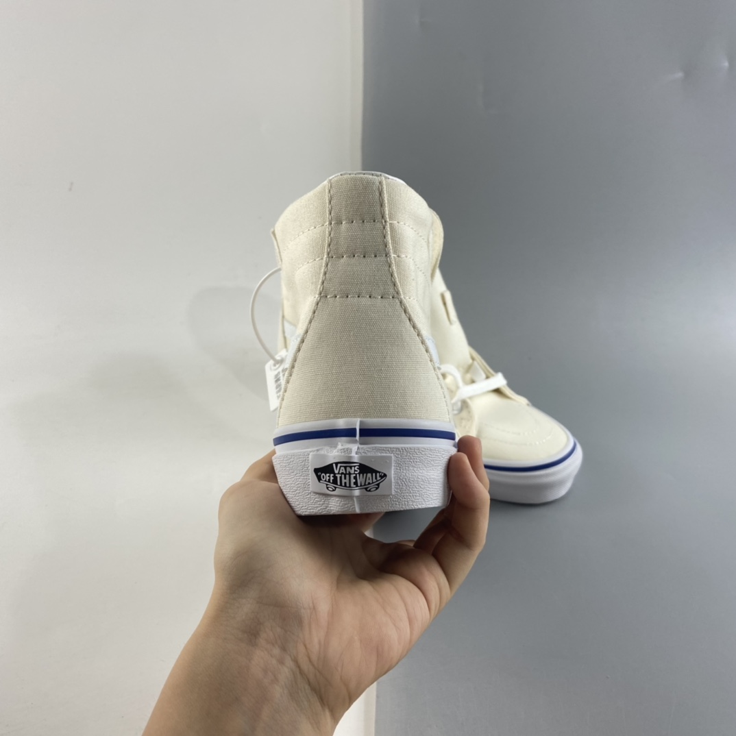 P160    VANS SK8-Hi 范斯男女款高帮运动休闲鞋帆布鞋颜色米白奶茶色VN0A3MVL42E