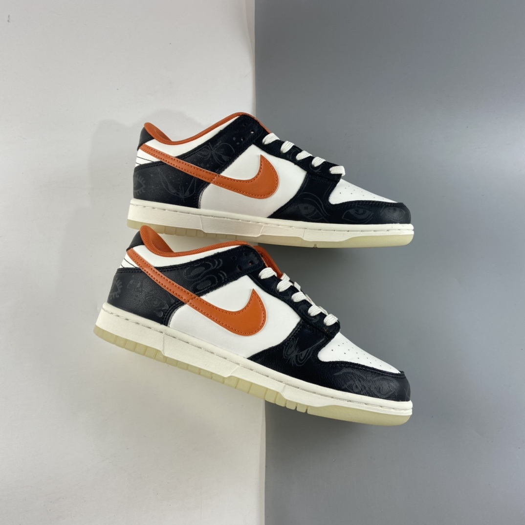 P280 Nike SB Dunk Low“Halloween”黑白橙 夜光万圣节 SB扣碎篮板时尚休闲板鞋 DD3357-100-莆田鞋,莆田鞋货源,高仿鞋,高仿鞋货源,安福档口,莆田高仿鞋,莆田鞋批发,高仿鞋批发,莆田高仿运动鞋,高仿运动鞋,莆田运动鞋 P280 Nike SB Dunk Low“Halloween”黑白橙 夜光万圣节 SB扣碎篮板时尚休闲板鞋 DD3357-100