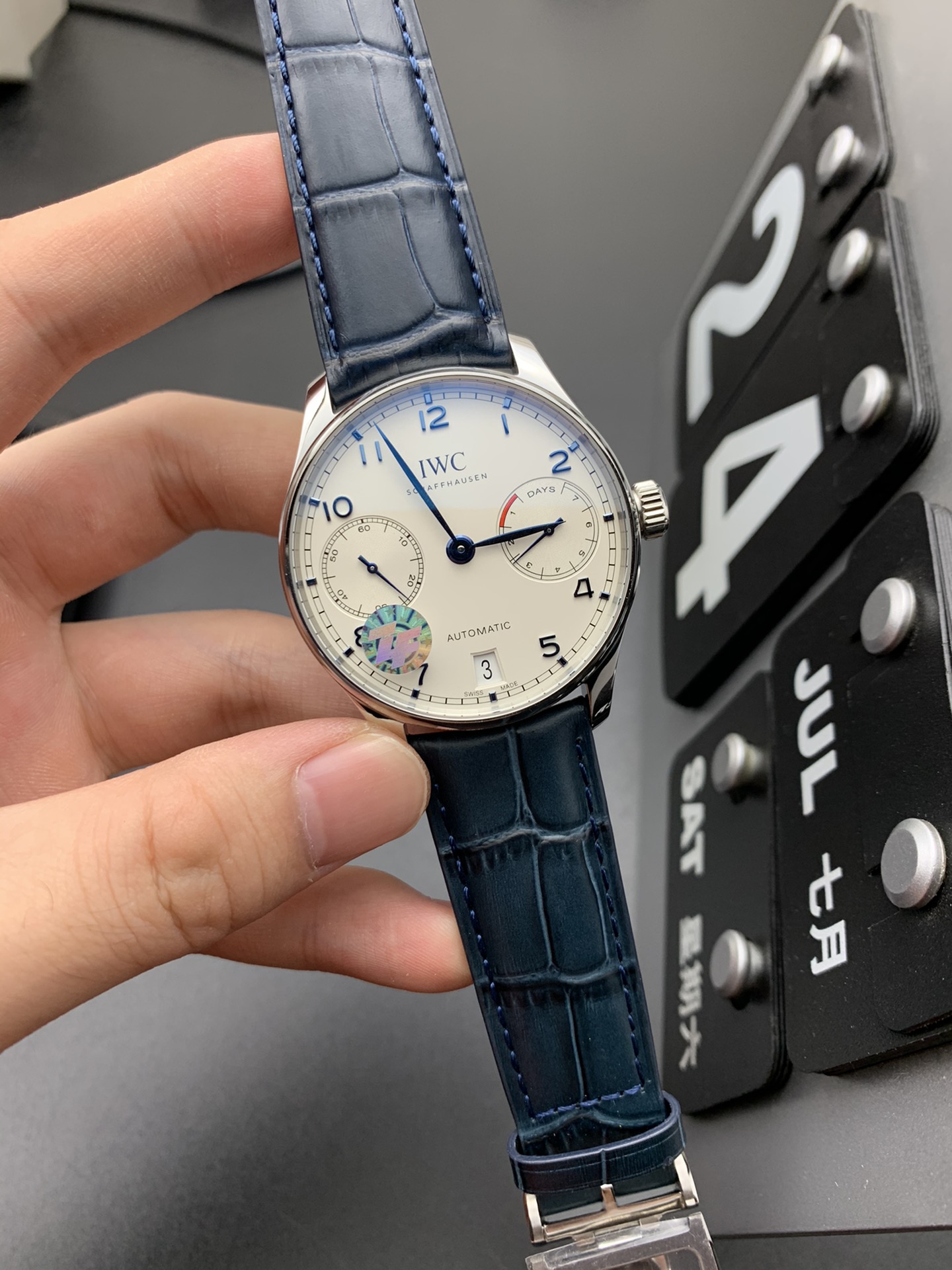 IWC 白面蓝针葡七