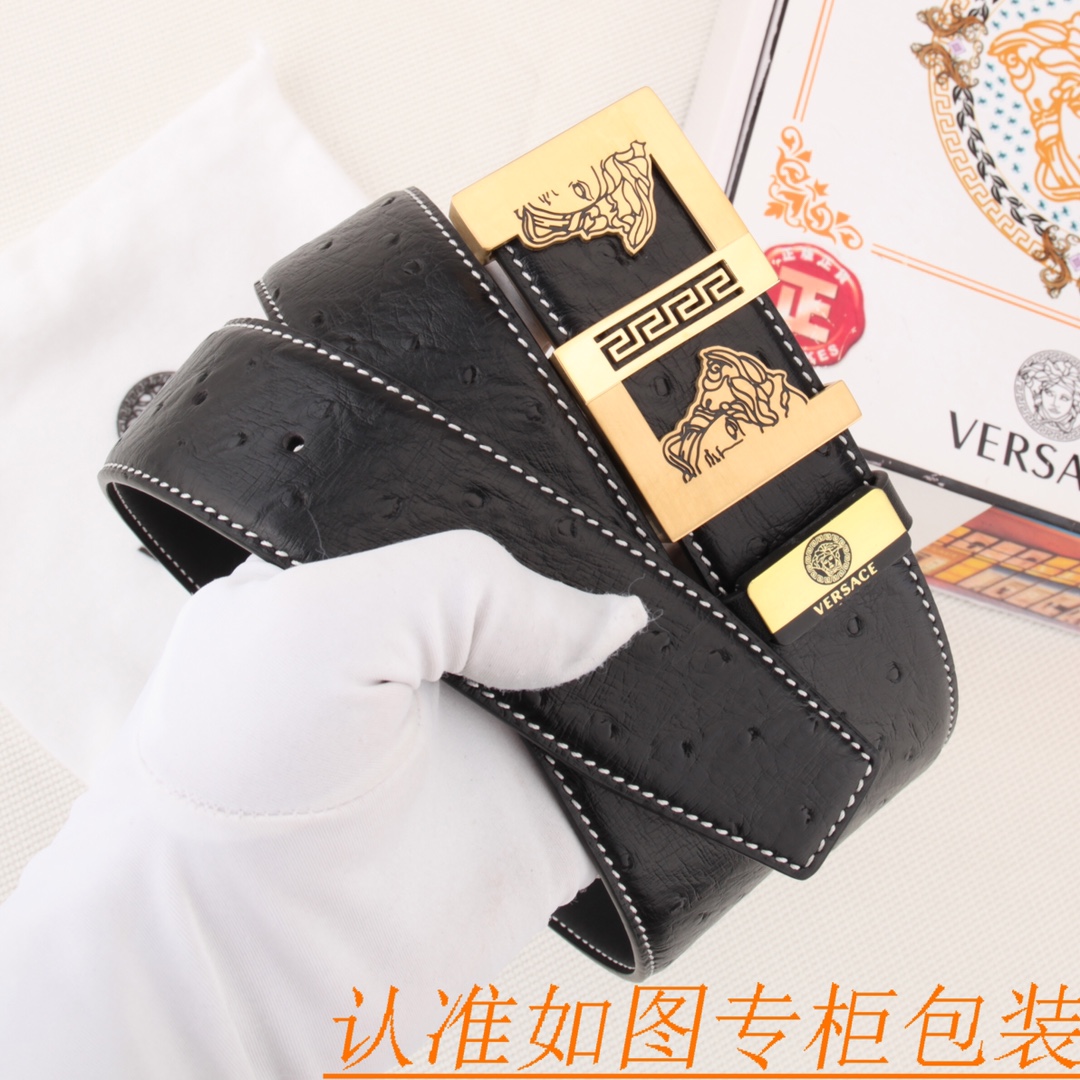 腰带皮带范思哲原单牛皮腰带男款皮带材