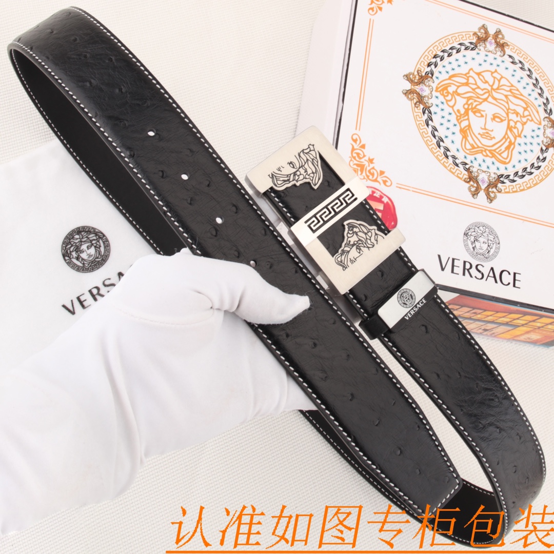 腰带皮带范思哲原单牛皮腰带男款皮带材