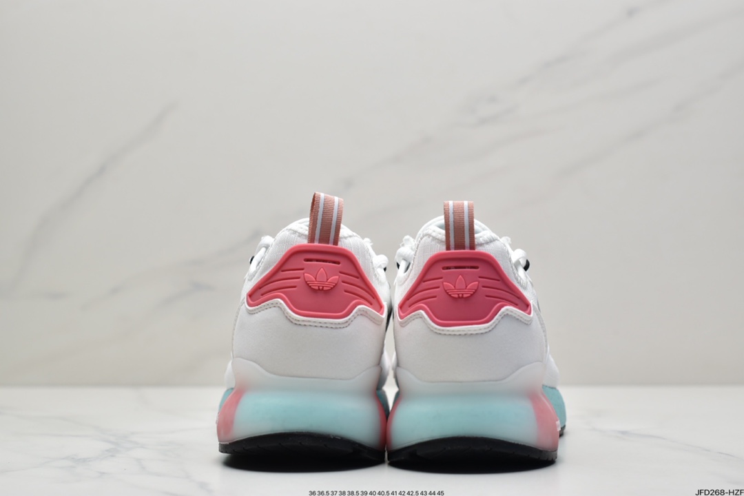 170  Adidas Originals ZX 2K Boost 全新爆米花缓震休闲运动跑鞋FX7054