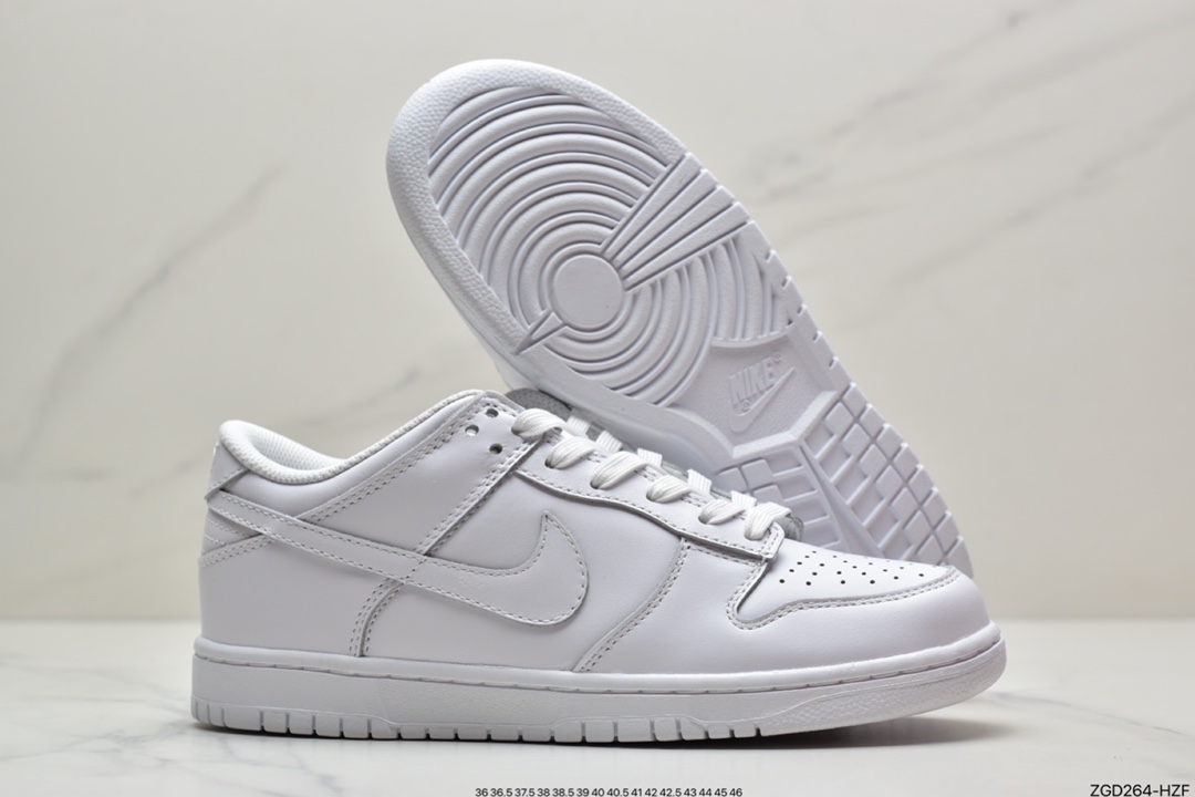 290 耐克Nike Dunk Low ”Triple White”纯白配色DD1503-109