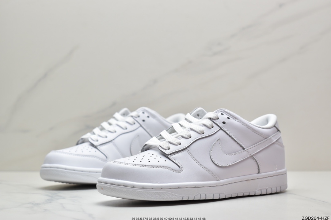290 耐克Nike Dunk Low ”Triple White”纯白配色DD1503-109