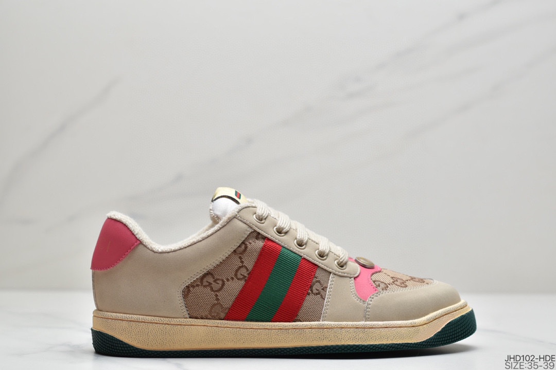 190 Gucci Distressed Screener sneaker 古驰小脏鞋系列 官方同步