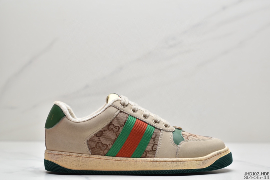 190 Gucci Distressed Screener sneaker 古驰小脏鞋系列 官方同步