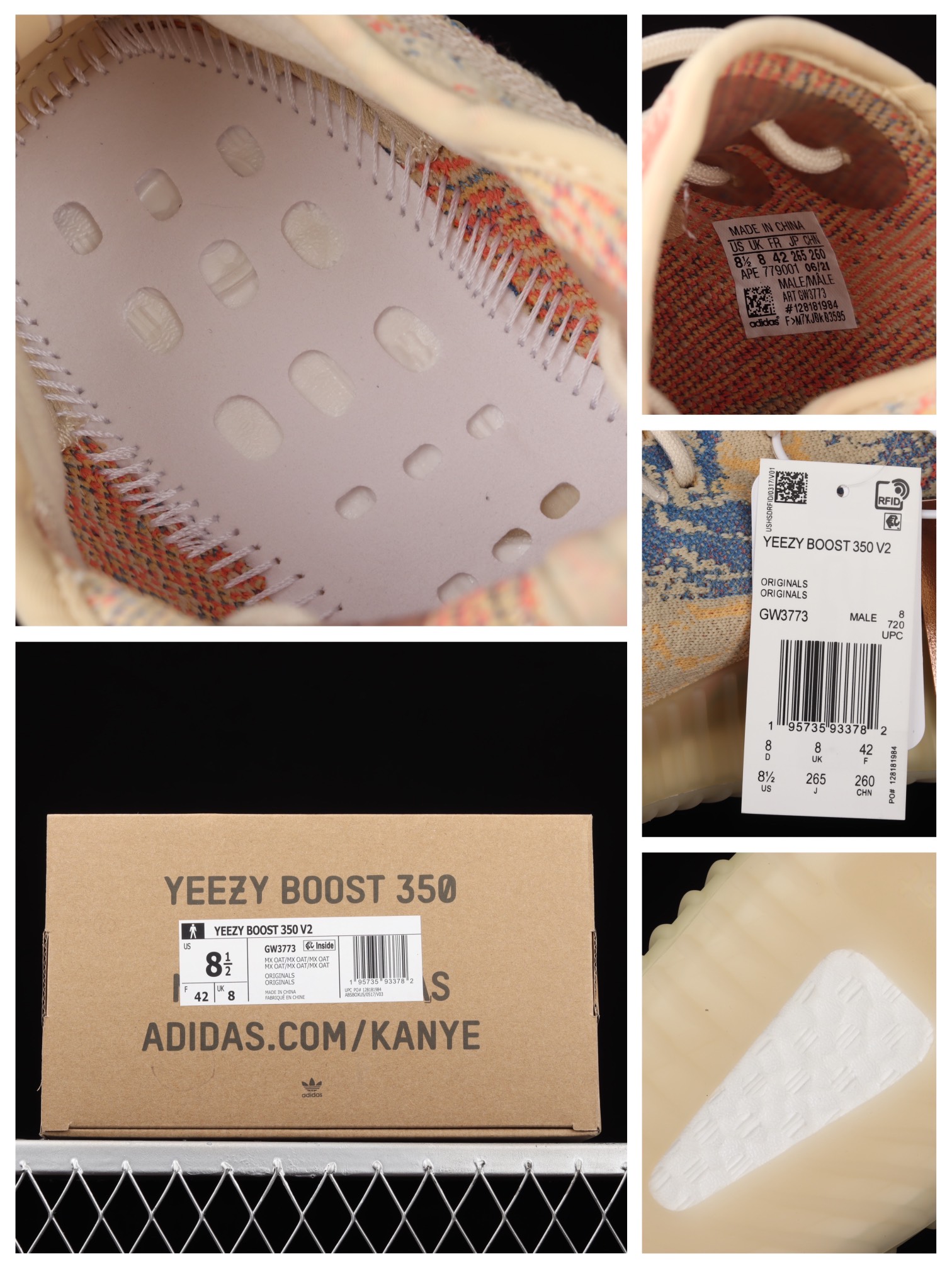 ¥250 Ad Yeezy 350 Boost V2 "Max oat" GW3773 阿迪达斯椰子350二代 暴龙兽三色迷彩
尺码:36 36.5 37 38 38.5 39 40 40.5 41 42 42.5 43 44 44.5 45 46 47 48