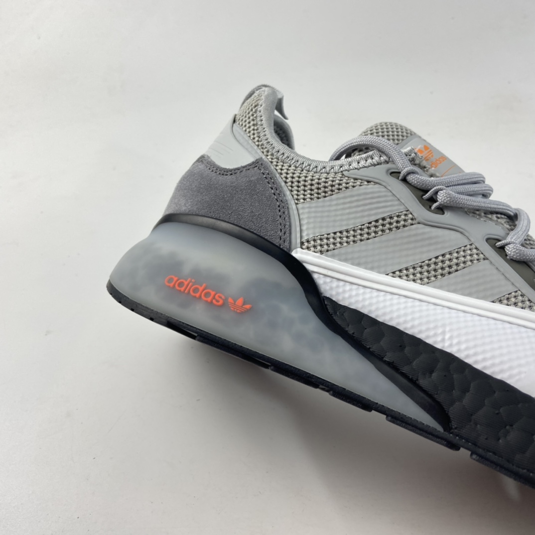 P220   Ad ZX 2K Boost 网纱针织呼吸面套脚休闲运动慢跑鞋 H67573