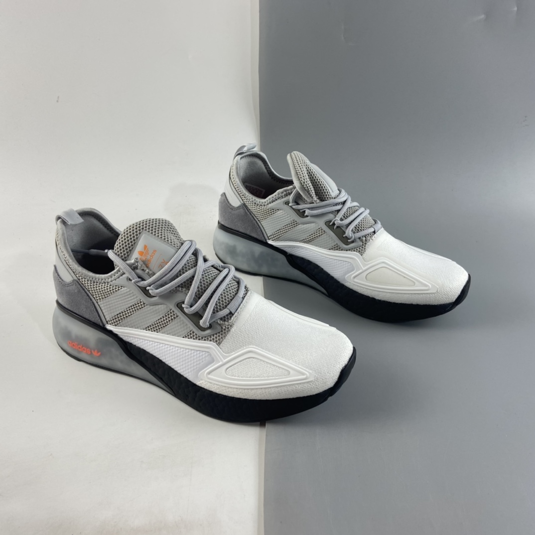 P220   Ad ZX 2K Boost 网纱针织呼吸面套脚休闲运动慢跑鞋 H67573
