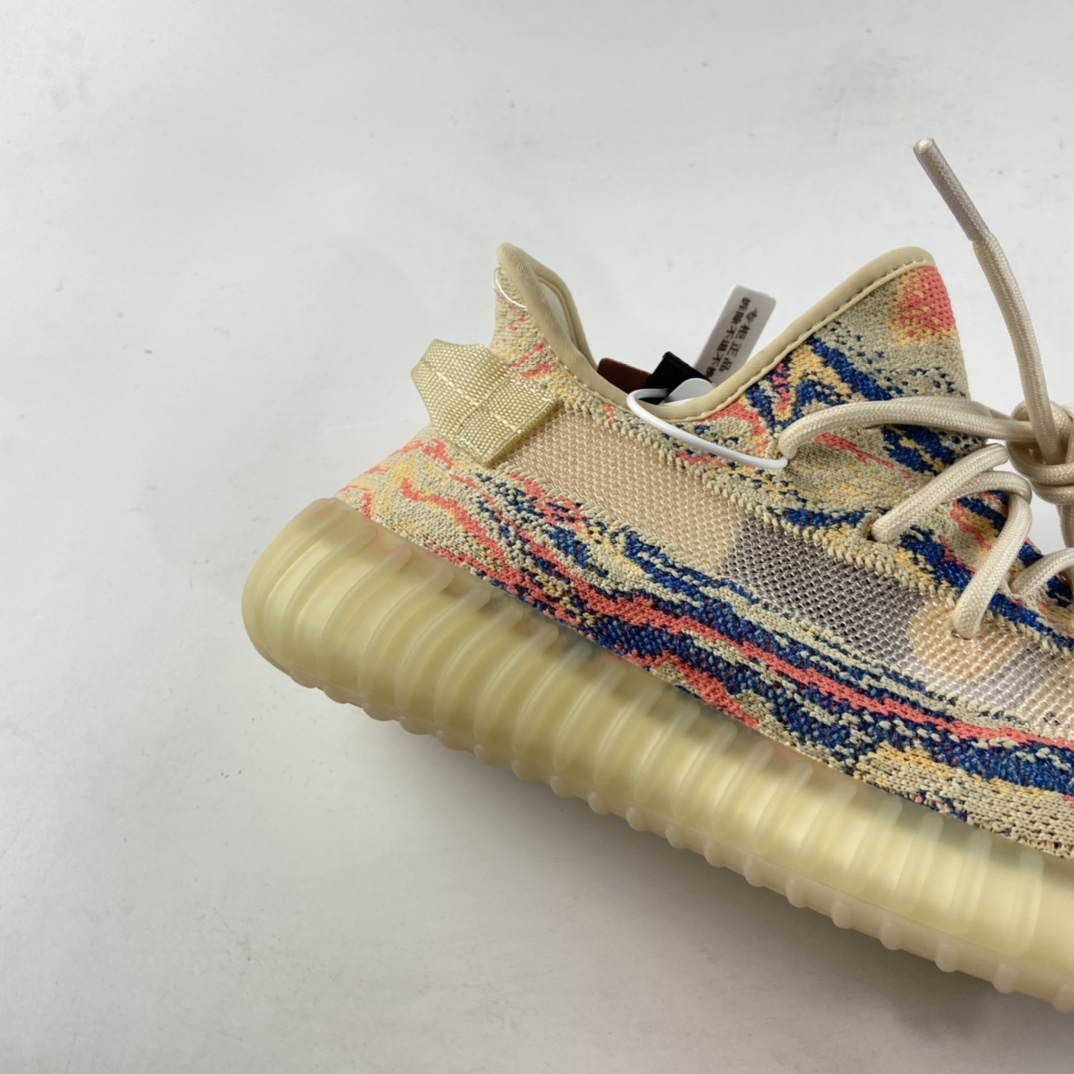 P200  联乘侃爷Kanye West x Adidas Yeezy Boost 350 V2”MX Oat”百搭轻便爆米花中底休闲运动慢跑鞋“斑彩暴龙兽”GW3773
