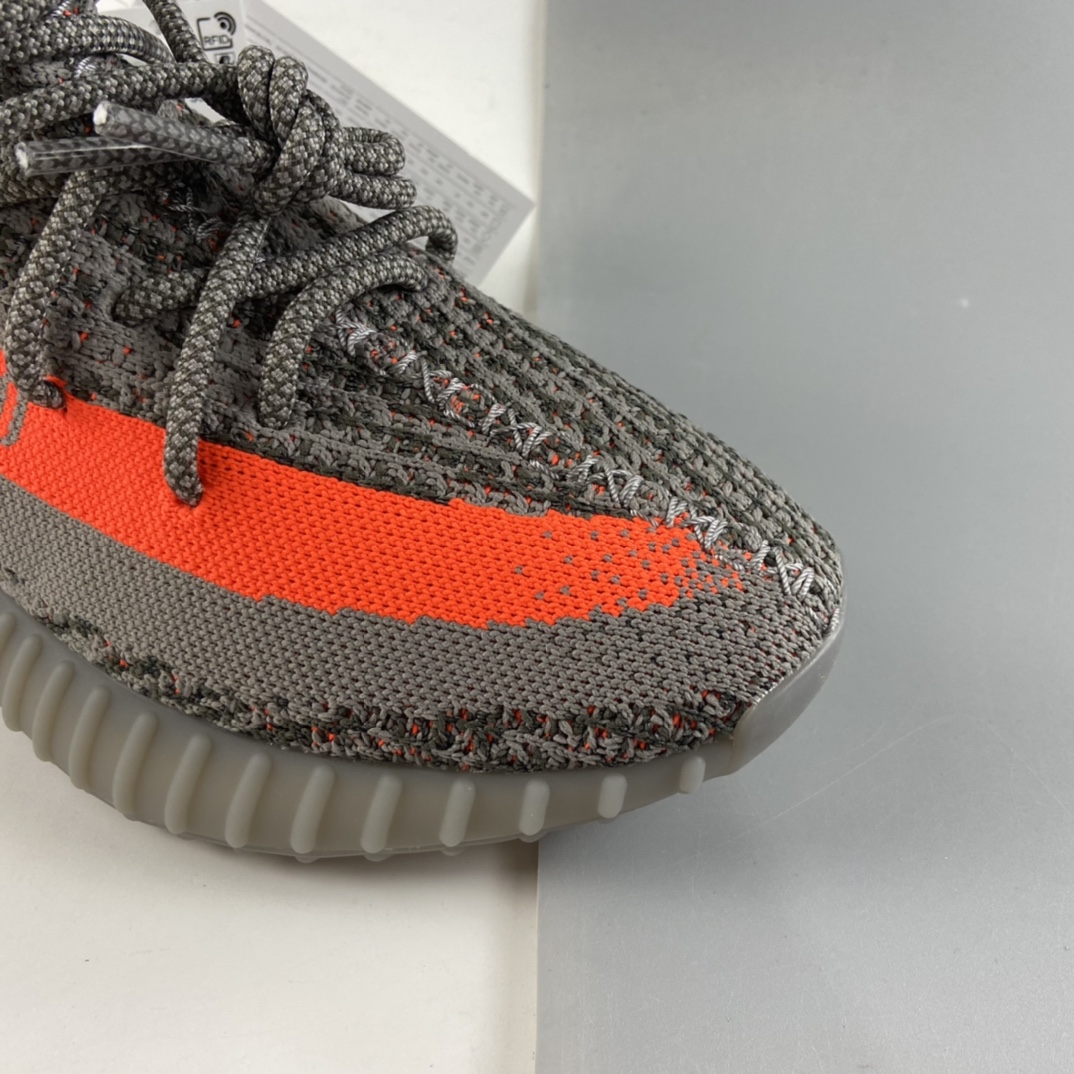 P200  联乘侃爷Kanye West x Ad Yeezy Boost 350 V2”Beluga/Reflectiv”百搭轻便爆米花中底休闲运动慢跑鞋“初代灰橙满天星”GW1229