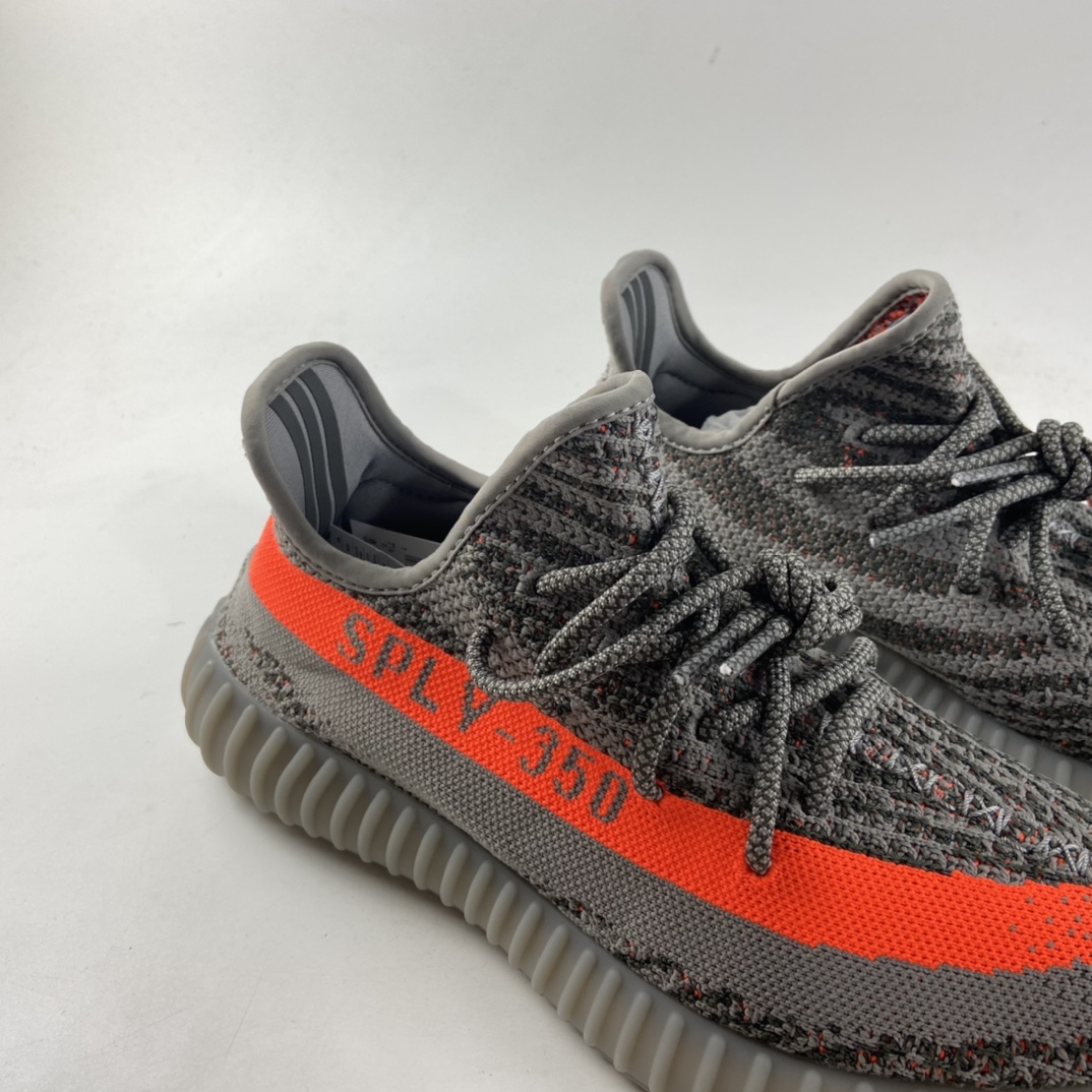 P200  联乘侃爷Kanye West x Ad Yeezy Boost 350 V2”Beluga/Reflectiv”百搭轻便爆米花中底休闲运动慢跑鞋“初代灰橙满天星”GW1229