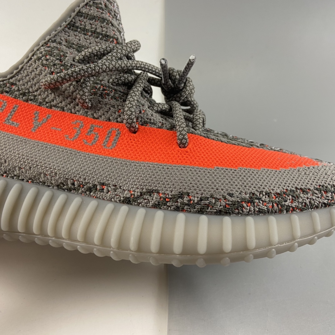 P200  联乘侃爷Kanye West x Ad Yeezy Boost 350 V2”Beluga/Reflectiv”百搭轻便爆米花中底休闲运动慢跑鞋“初代灰橙满天星”GW1229
