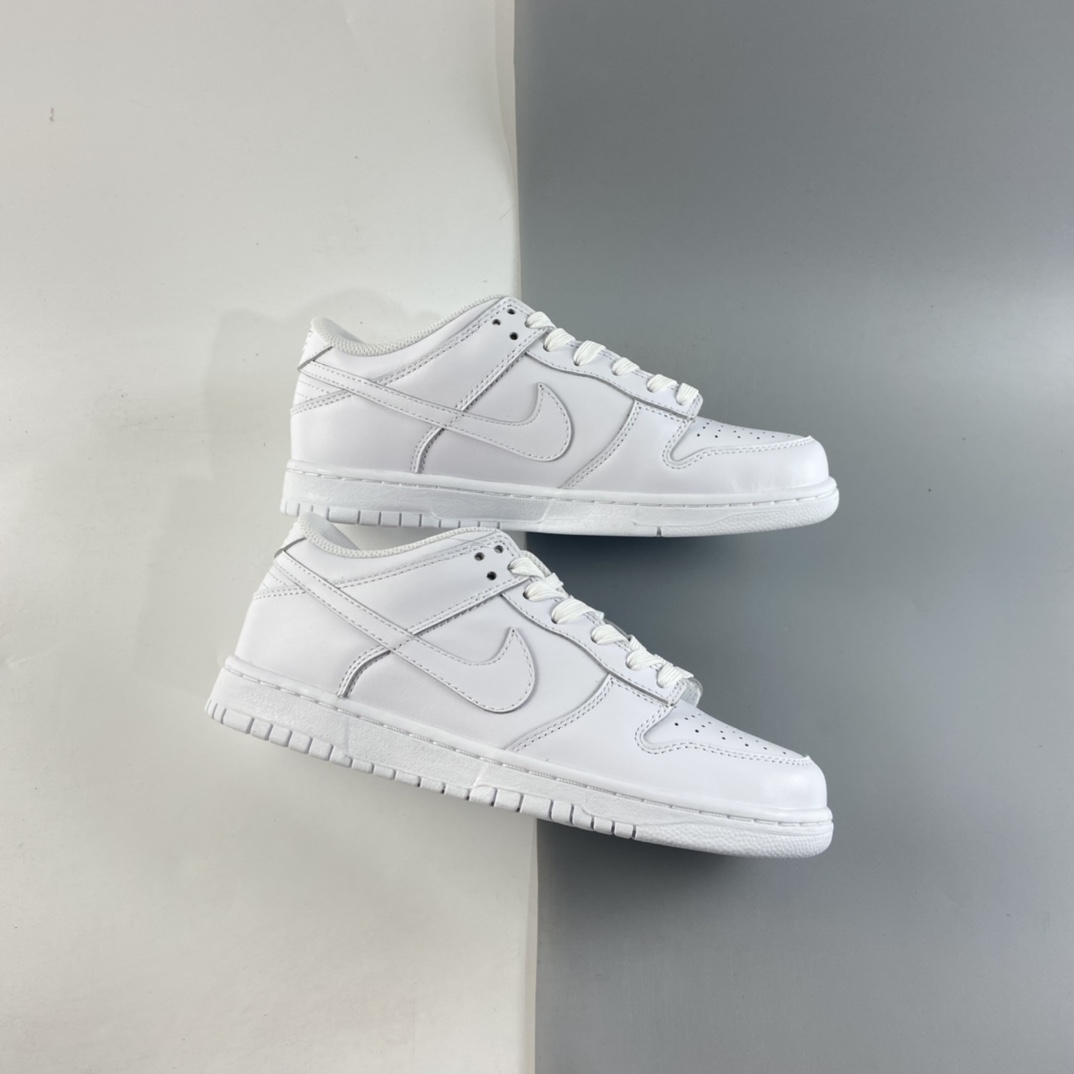 P300  Nike SB Dunk Low Prm 纯白配色SB扣碎篮板时尚休闲板鞋 DD1503-109