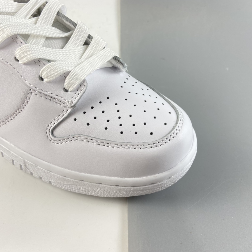 P300  Nike SB Dunk Low Prm 纯白配色SB扣碎篮板时尚休闲板鞋 DD1503-109