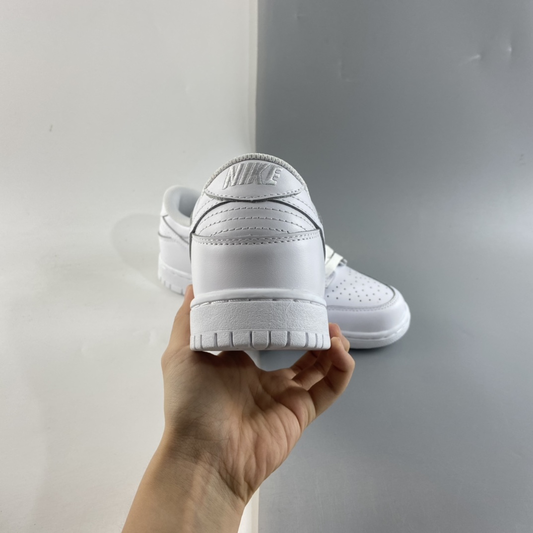 P300  Nike SB Dunk Low Prm 纯白配色SB扣碎篮板时尚休闲板鞋 DD1503-109