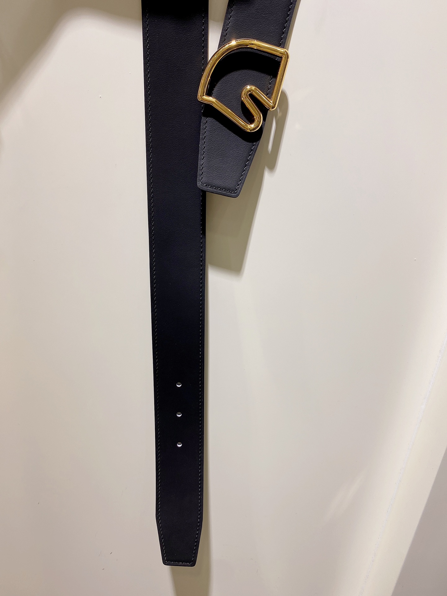 爱马仕镀钯金属皮带扣&togo小牛皮
