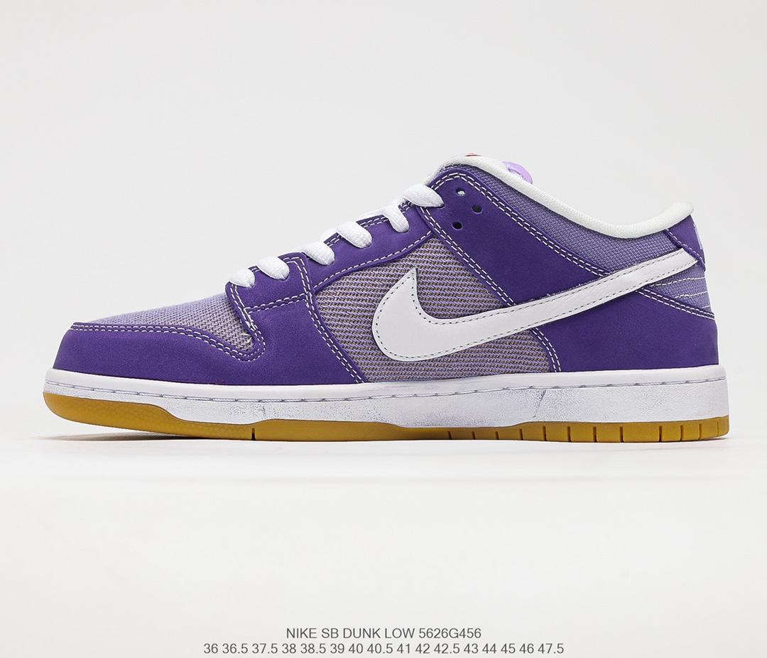320 Nike SB Dunk Low PRO”Lavender White”扣篮系列低帮休闲运动滑板板鞋“薰衣草紫白橙标”DA9658-500