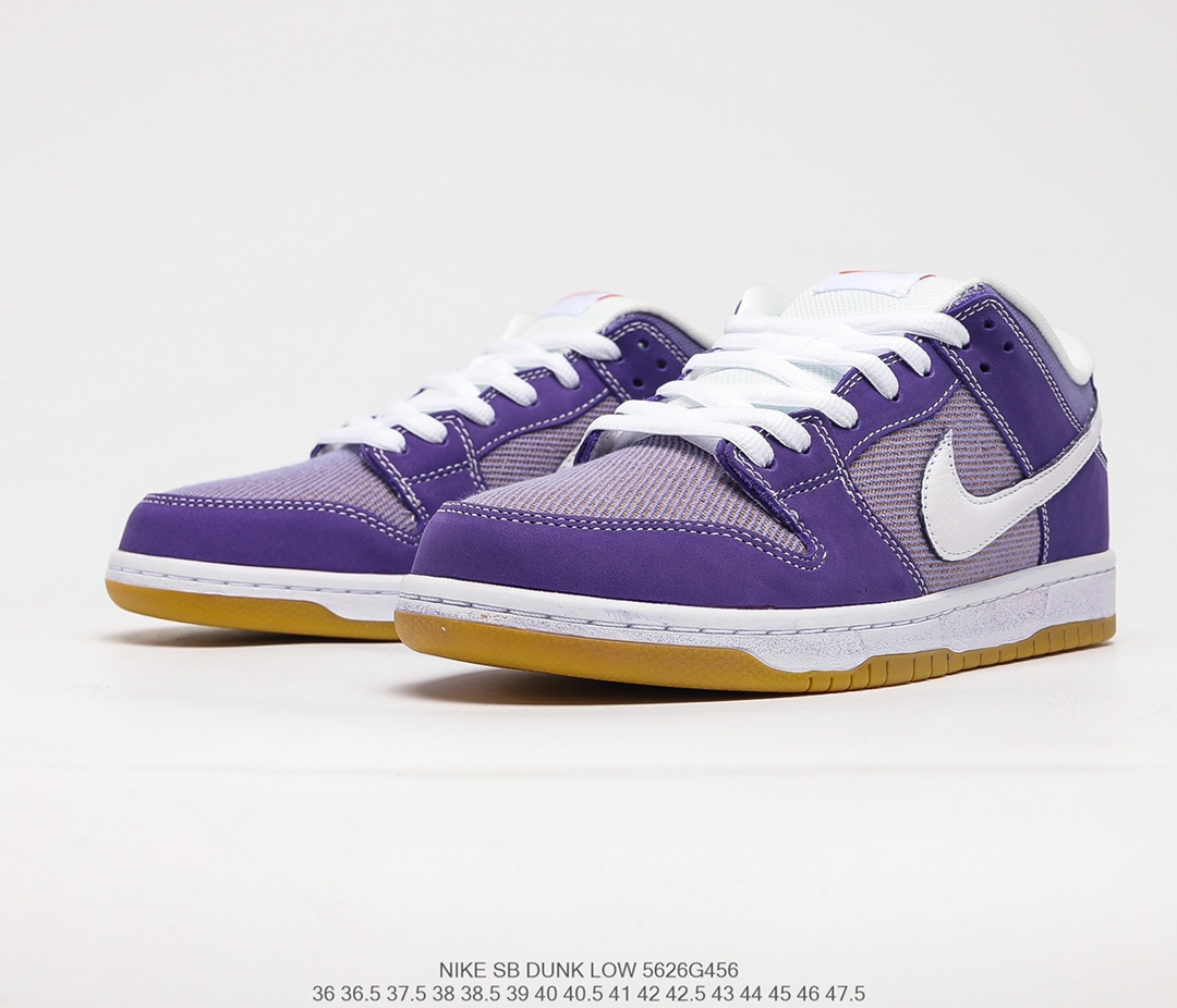 320 Nike SB Dunk Low PRO”Lavender White”扣篮系列低帮休闲运动滑板板鞋“薰衣草紫白橙标”DA9658-500