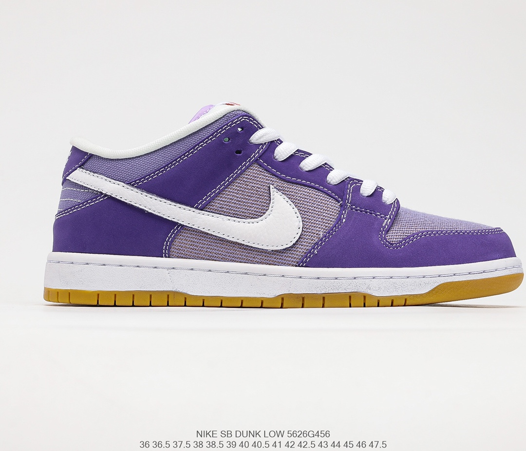 320 Nike SB Dunk Low PRO”Lavender White”扣篮系列低帮休闲运动滑板板鞋“薰衣草紫白橙标”DA9658-500