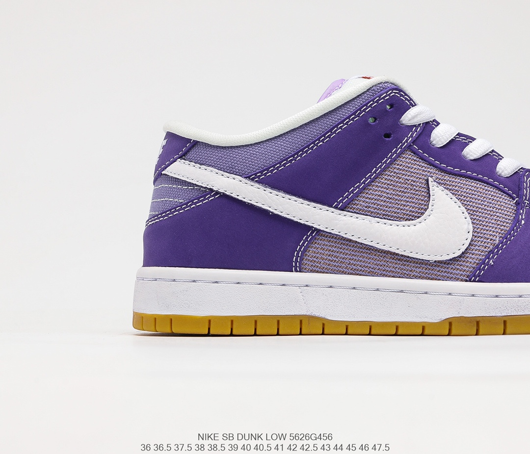 320 Nike SB Dunk Low PRO”Lavender White”扣篮系列低帮休闲运动滑板板鞋“薰衣草紫白橙标”DA9658-500
