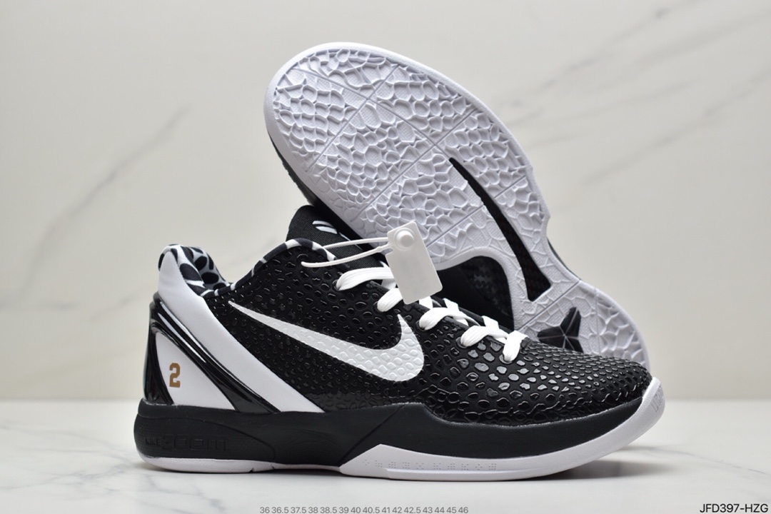 170 科比6 黑白色 Kobe 6 “Mamba Forever” 整双鞋采用经典黑白色 CW2190-002