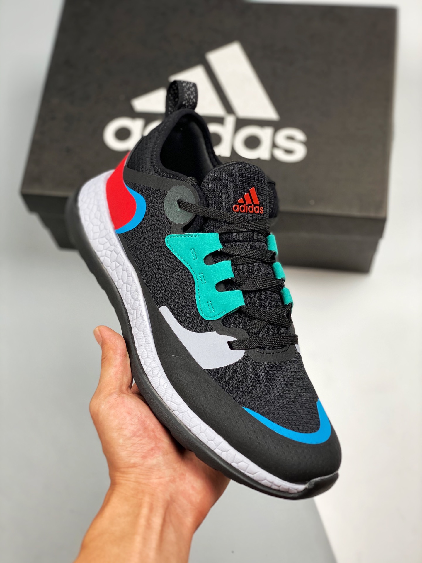 Soporte para tienda 2 Adidas AlphaBounce Beyond M Alfa parte superior de jacquard elástica transpirable y cálida correc…