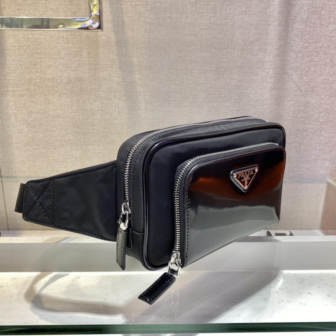 PRADA普拉达Re-Nylon再生尼龙材质新款腰包/胸包2VL977