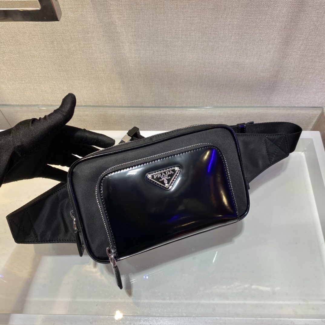 PRADA普拉达Re-Nylon再生尼龙材质新款腰包/胸包2VL977