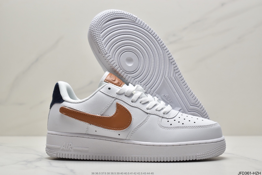 170 耐克Nike Air Force 1 Low 白红帆布布纱面 空军一号低帮百搭休闲运动板鞋CT2253-100