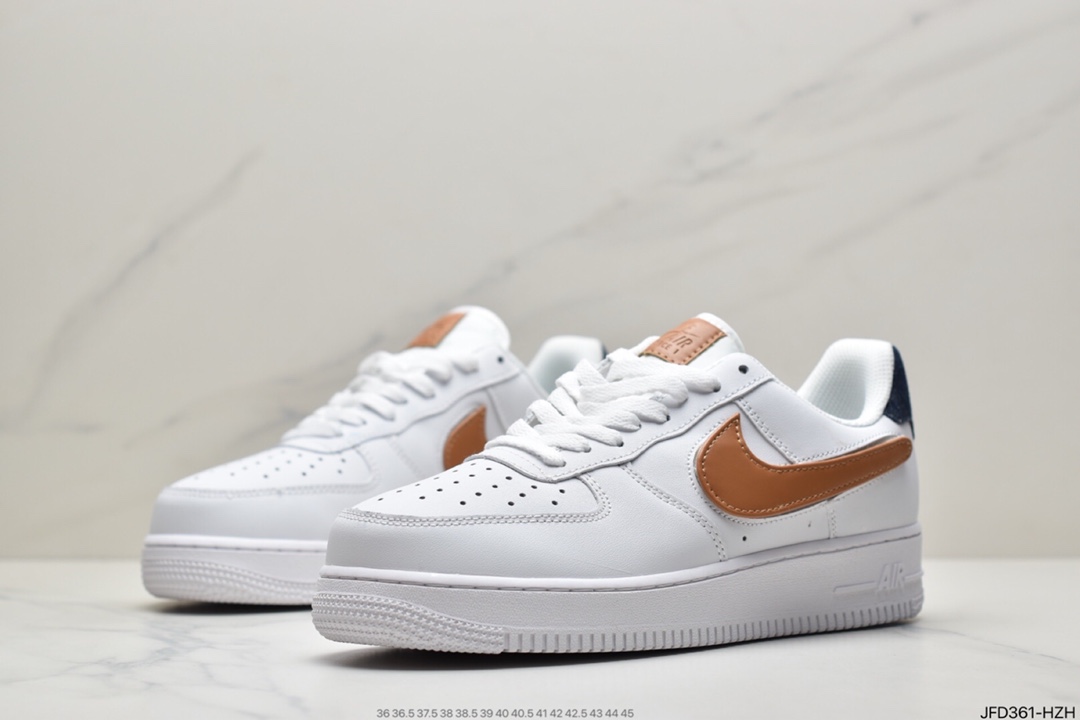 170 耐克Nike Air Force 1 Low 白红帆布布纱面 空军一号低帮百搭休闲运动板鞋CT2253-100