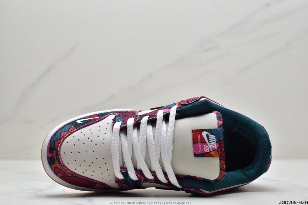 290  Parra x Nike SB Dunk Low”Multi-Color 2021”扣篮系列低帮休闲运动滑板板鞋 DH7695-600