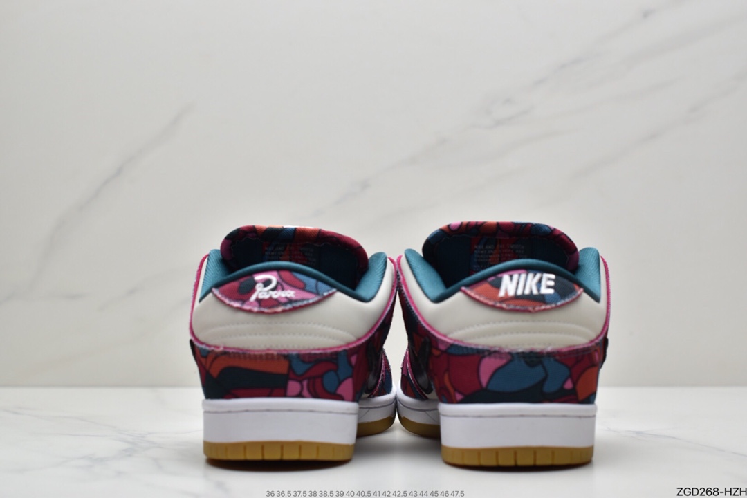 290  Parra x Nike SB Dunk Low”Multi-Color 2021”扣篮系列低帮休闲运动滑板板鞋 DH7695-600