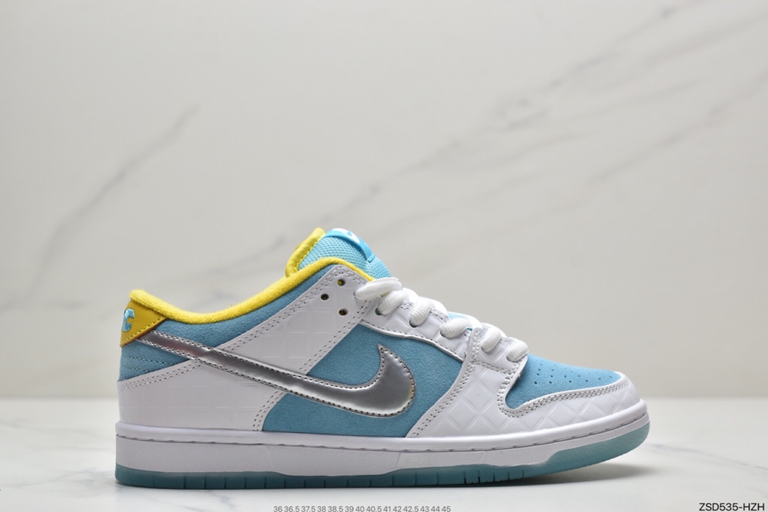 320 耐克FTC x Nike SB Dunk Low Pro Fz.白蓝银 DH7687-400