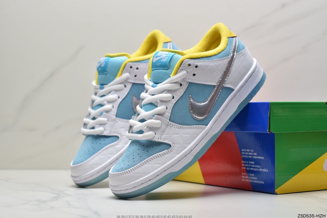 320 耐克FTC x Nike SB Dunk Low Pro Fz.白蓝银 DH7687-400