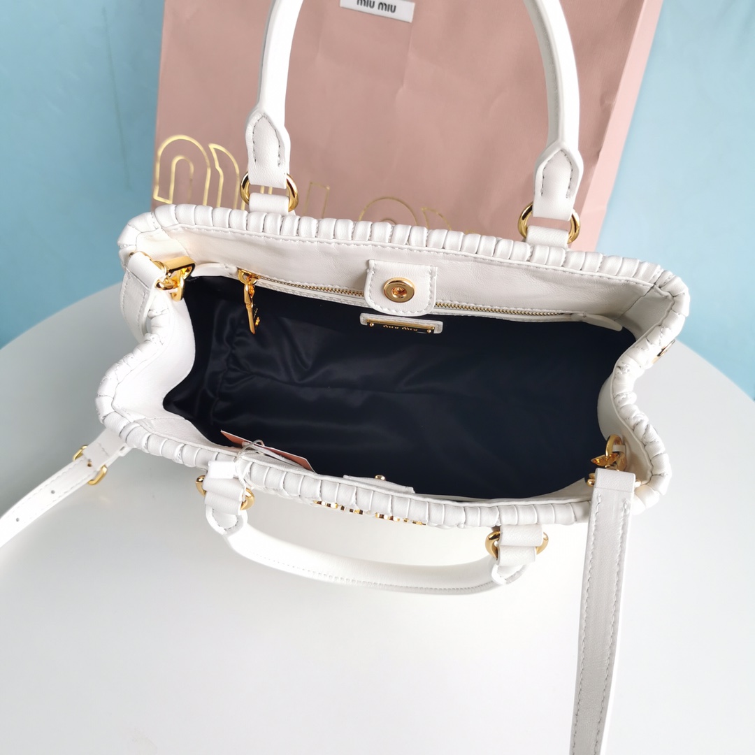 MIUMIU缪缪顶级进口CIoquel软羊皮新款水晶链钻包5BA067