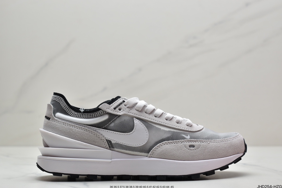 190  耐克Nike Waffle One Summit White 网面透气休闲跑步鞋DC2533-101