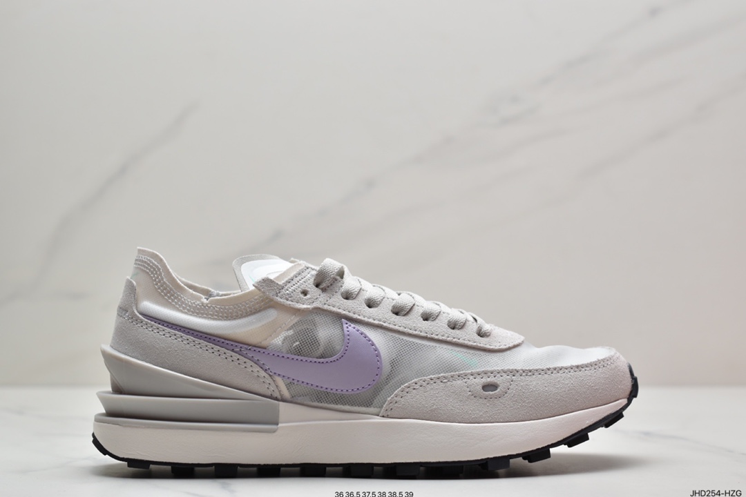 190  耐克Nike Waffle One Summit White 网面透气休闲跑步鞋DC2533-101