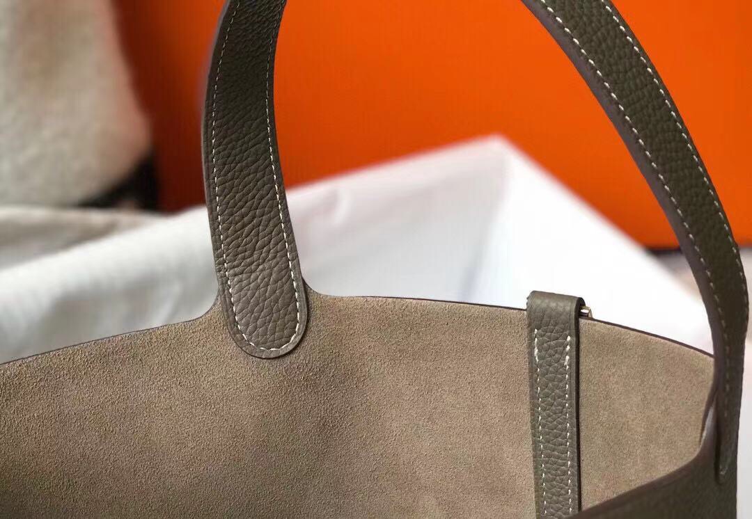 爱马仕 Hermès 高定典藏经典高奢皮具手袋托特包斜挎包女包 #B5B42366 8