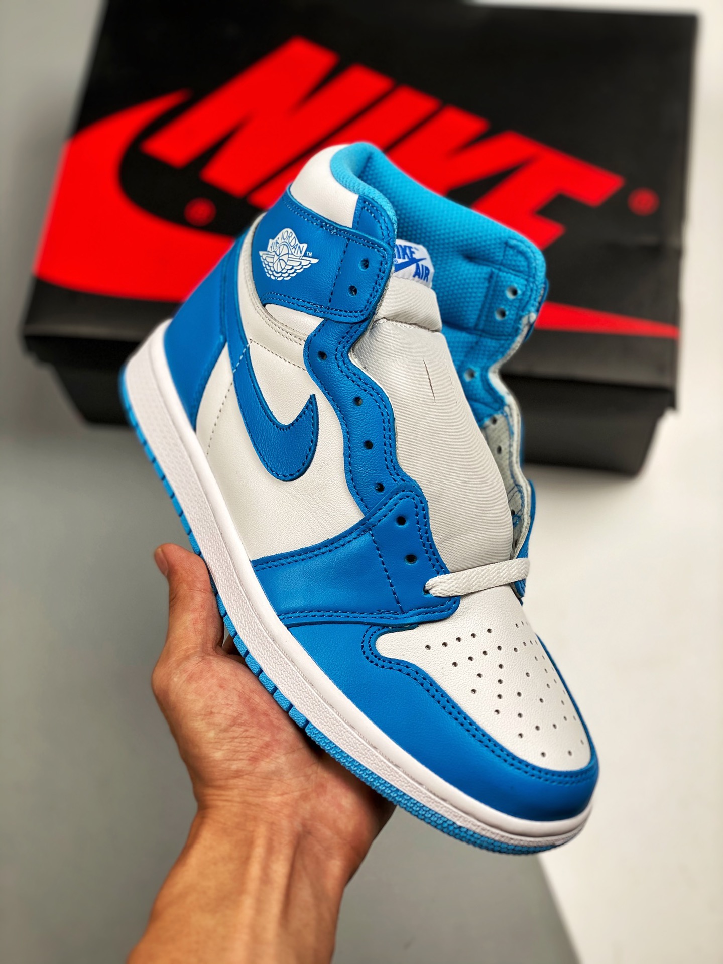 Apoyo a pagar contra reembolso 2 Air Jordan 1 Retro UNC Carolina del Norte, producción original de fábrica grande, tech…