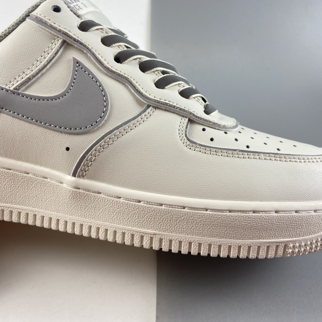 P240  Nk Air Force 1 Low 空军一号米白3M反光低帮休闲板鞋 BQ8228-366