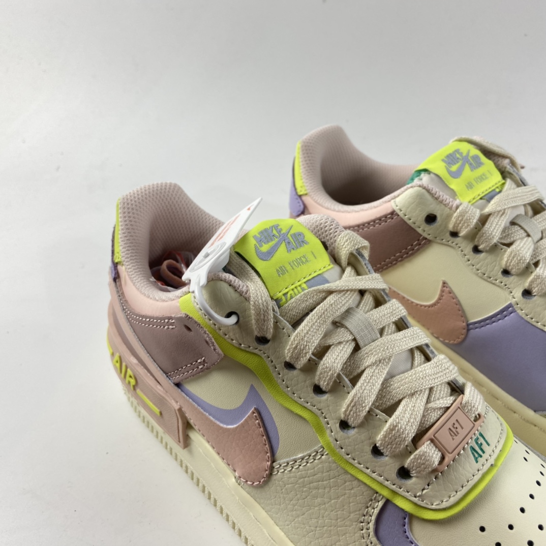 P200   Nk Air Force 1 Shadow 空军一号轻量增高低帮百搭板鞋”拼接马卡龙” CI0919-700