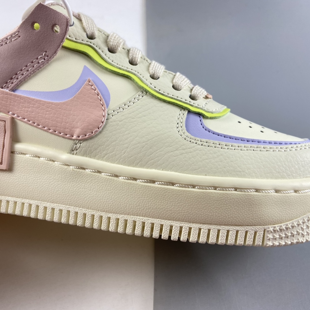 P200   Nk Air Force 1 Shadow 空军一号轻量增高低帮百搭板鞋”拼接马卡龙” CI0919-700
